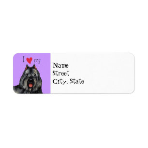 I Love my Bouvier Label