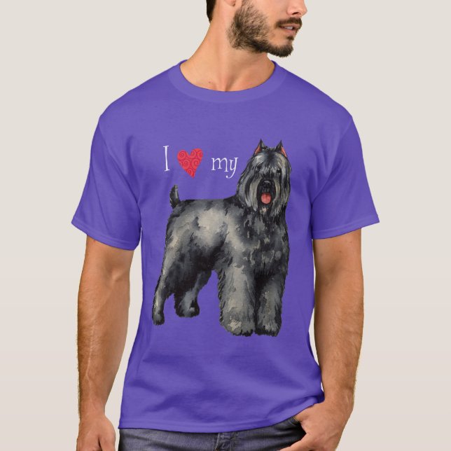 I Love my Bouvier T-Shirt (Front)