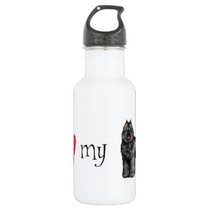 I Love my Bouvier Water Bottle