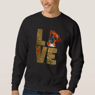 I Love My Boxer Dog Breed Sweatshirt