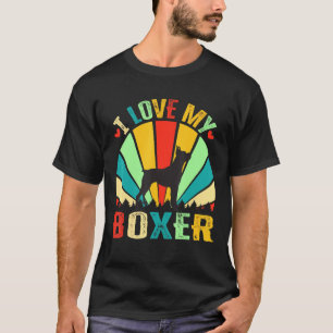 I Love My Boxer Dog Mom Dad T-Shirt