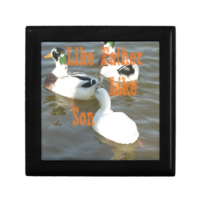 I love my Boy like father like son Jewelry Box (Front)