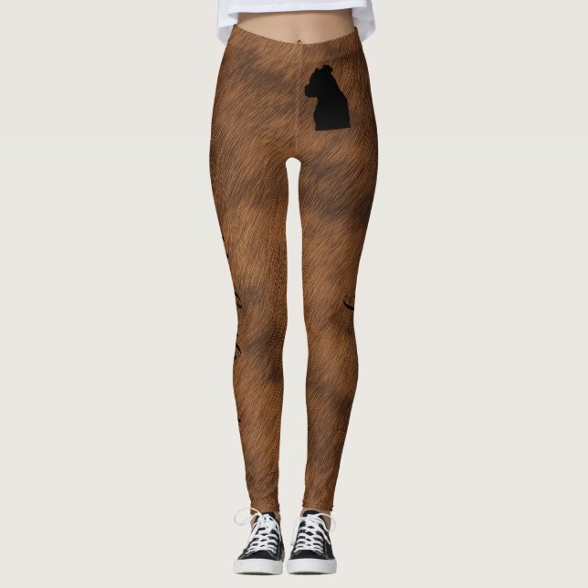 I Love My Boyfriend, But I Love My Pitt More Leggings (Front)