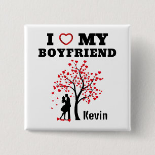 I Love my Boyfriend Button