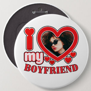 I Love My Boyfriend Custom Button