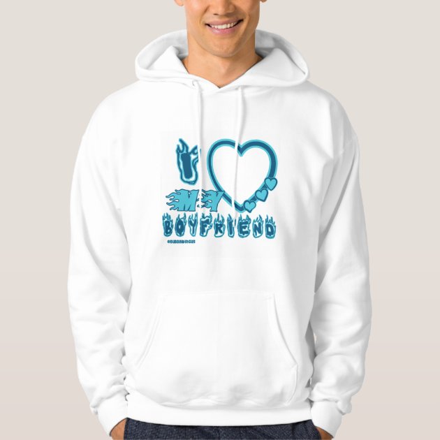 White discount boyfriend hoodie