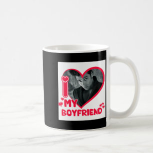I Love My Boyfriend Custom Photo Heart Love T Shir Coffee Mug