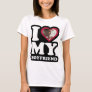 I Love My Boyfriend  - Custom Photo Personalized T-Shirt