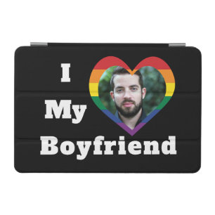 I Love My Boyfriend Gay Pride LGBTQ Custom Photo iPad Mini Cover