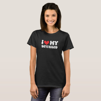 I Love My Boyfriend Heart Romantic Valentine's Day T-Shirt