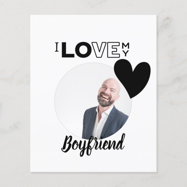 I Love My BOYFRIEND Husband DAD Grandpa Brother Flyer (Front)