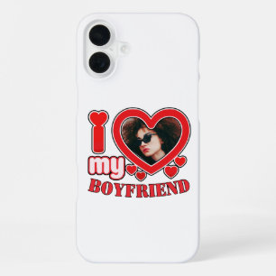 I Love My Boyfriend I Heart My Boyfriend iPhone 16 Plus Case