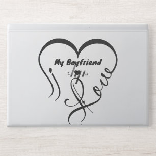I Love My Boyfriend I ♥ Us HP Laptop Skin