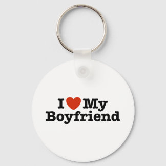 I Love My Boyfriend Keychain