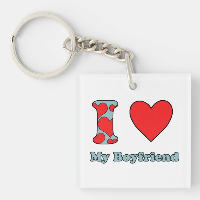 I love My Boyfriend Keychain (Front)