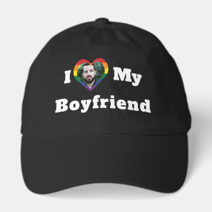 I Love My Boyfriend LGBTQ Gay Pride Custom Photo Hat