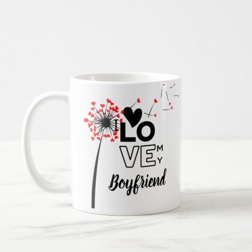 I Love My BOYFRIEND _ Modern personalized Custom Coffee Mug