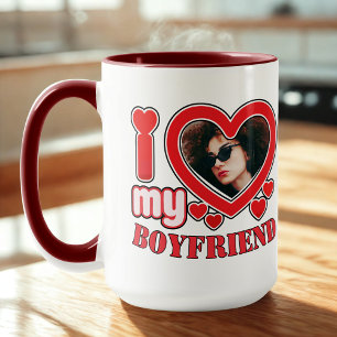 I Love My Boyfriend Personalized Mug