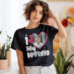 I Love My Boyfriend Personalized Photo T-shirt at Zazzle