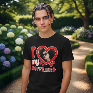 I Love My Boyfriend Personalized Tri-Blend Shirt
