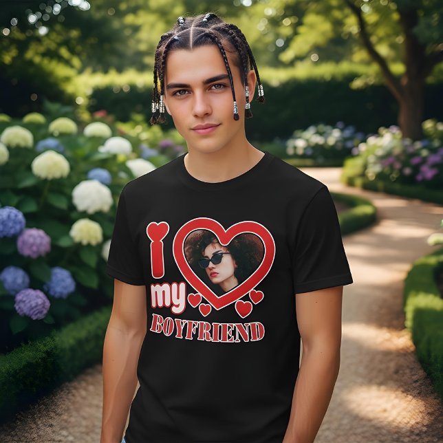 I Love My Boyfriend Personalized Tri-Blend Shirt (Creator Uploaded)