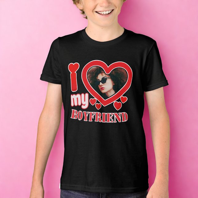 I Love My Boyfriend Personalized Tri-Blend Shirt (Creator Uploaded)