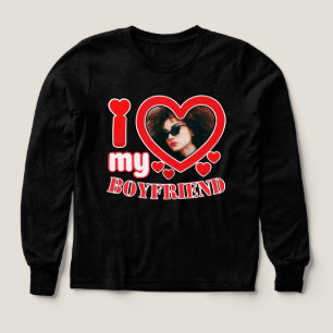 I Love My Boyfriend Personalized Tri-Blend Shirts