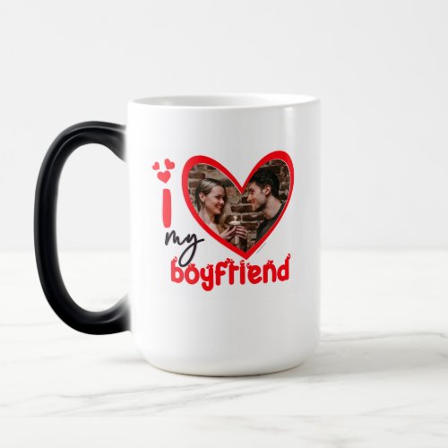 I Love My Boyfriend Photo Gift Coffee Mug