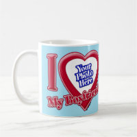 I Love My Boyfriend Photo Red Heart Blue Horizon