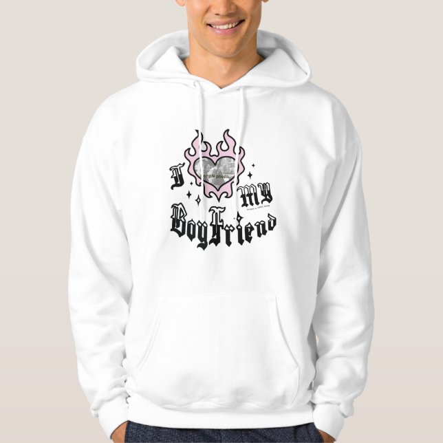 I Love My Boyfriend - Pink - DingusDesign  Hoodie (Front)