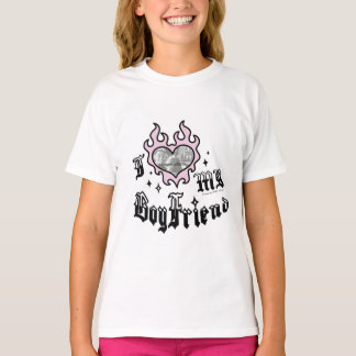 I Love My Boyfriend - Pink - DingusDesign T-Shirt
