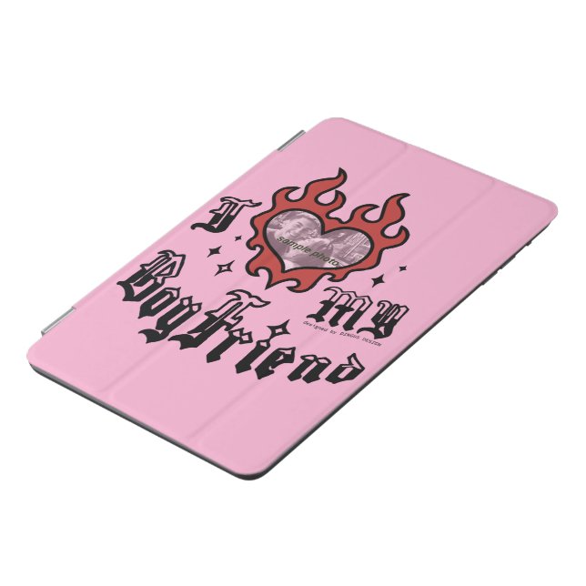 I Love My Boyfriend - Red - DingusDesign  iPad Mini Cover (Side)