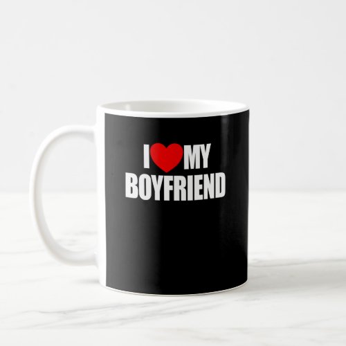 I Love My Boyfriend Red Heart I Love My Boyfriendm Coffee Mug
