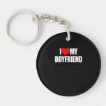 I Love My Boyfriend Red Heart I Love My Boyfriendm Keychain