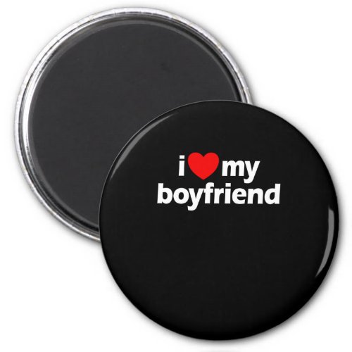 I Love My Boyfriend Red Heart I Love My Boyfriendm Magnet