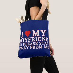 Boyfriend Tote Bags | Zazzle