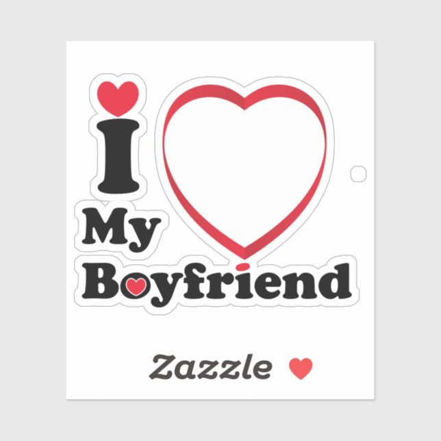 I Love My Boyfriend Sticker (Sheet)