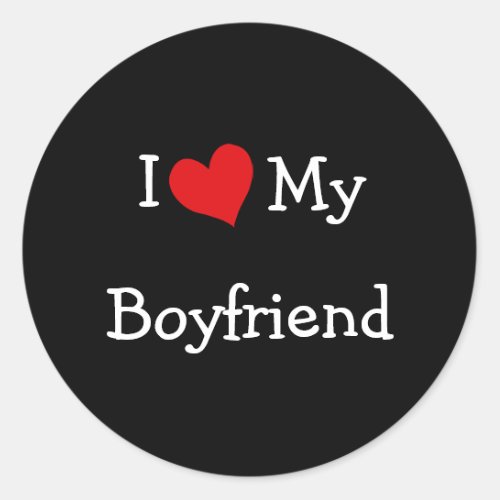 I Love My Boyfriend Stickers