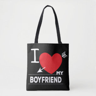 I Love My Boyfriend Tote Bag