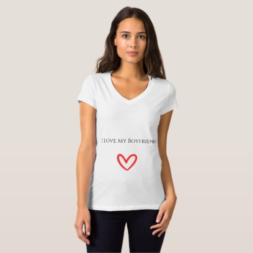 I love my boyfriend Womens T_Shirt