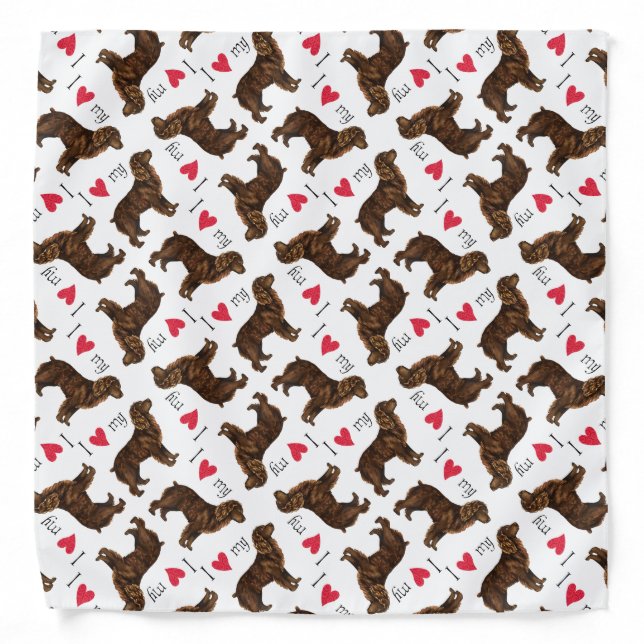 I Love my Boykin Spaniel Bandana (Front)