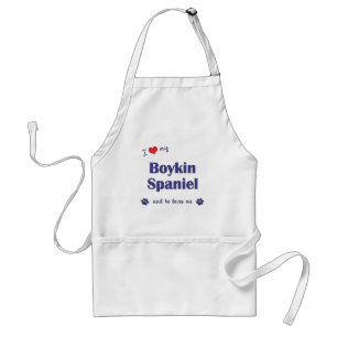 I Love My Boykin Spaniel (Male Dog) Adult Apron