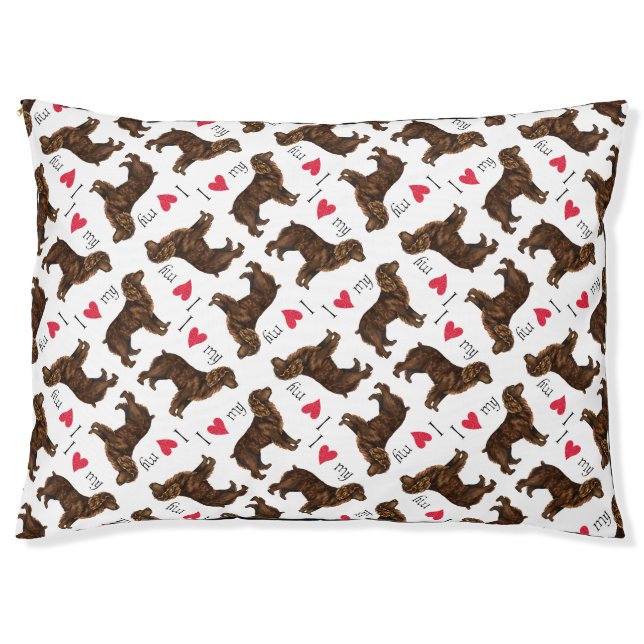 I Love my Boykin Spaniel Pet Bed (Front)