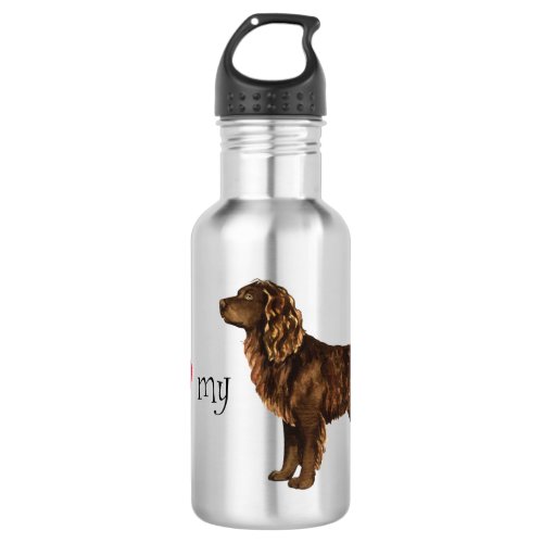 I Love my Boykin Spaniel Stainless Steel Water Bottle