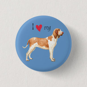 I Love my Bracco Italiano Button
