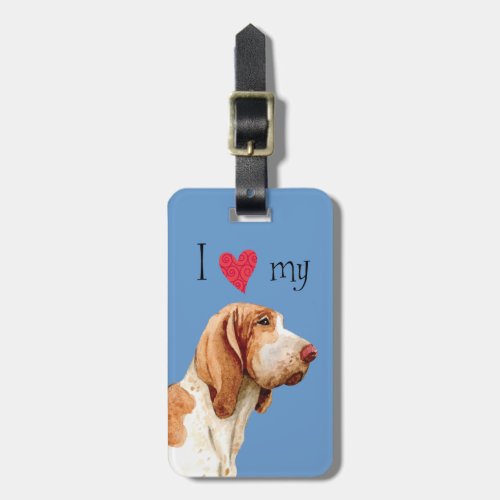 I Love my Bracco Italiano Luggage Tag