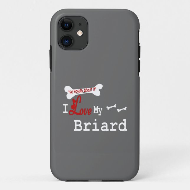 I Love My Briard Case-Mate iPhone Case (Back)