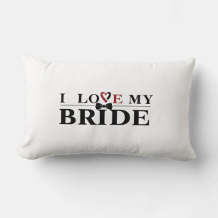 I Love My Bride Throw Pillow