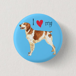 I Love my Brittany Button
