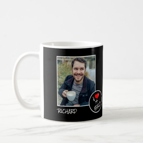 I Love My Bro Custom Photo  Personalized Coffee Mug